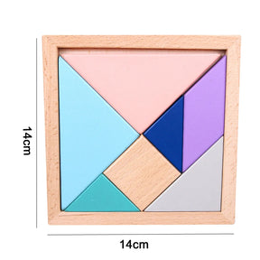 Quebra-Cabeça 3D de Madeira Montessori QWZ - Brinquedo Educativo com Temas Animais, Profissões e Música para Crianças 0-6 AnosBirthday Gifts