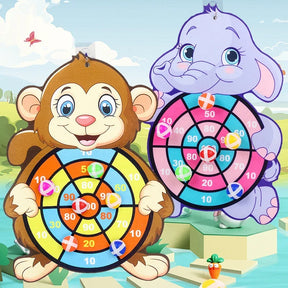 Jogo de Alvo com Bolas Grudentes - Brinquedo Educativo Montessori para Crianças 3+ Anos - WLYX