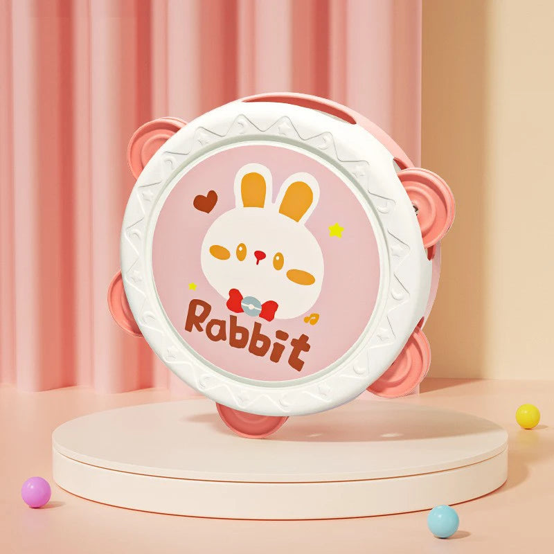 Tambor Musical Infantil - Brinquedo Montessori para Bebês 1-3 Anos - Desenvolvimento Motor e Musical - Certificação CE - Dawndesslo