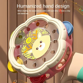 Tambor Musical Infantil - Brinquedo Montessori para Bebês 1-3 Anos - Desenvolvimento Motor e Musical - Certificação CE - Dawndesslo