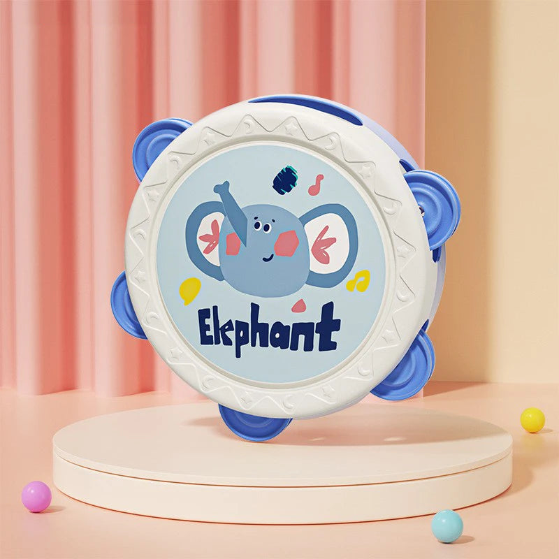 Tambor Musical Infantil - Brinquedo Montessori para Bebês 1-3 Anos - Desenvolvimento Motor e Musical - Certificação CE - Dawndesslo