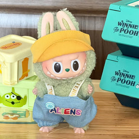 Conjunto de Roupas para Boneca Labubu 17cm - Vestido e Chapéu | Presente Infantil